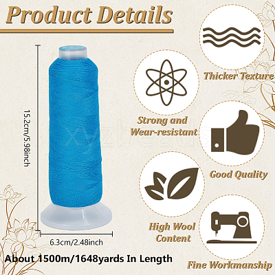 Wool & Acrylic Fibers Embroidery Floss DIY-WH0558-29D-1