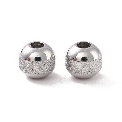 Non-Tarnish Textured 304 Stainless Steel Beads STAS-P306-01B-P-1