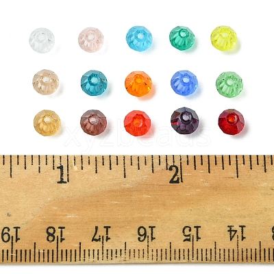 15 Strands 15 Colors Transparent Glass Beads Strands EGLA-FS0001-46-1