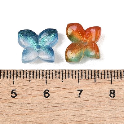 Two Tone Transparent Glass Beads GL-CBAB80E-01-1
