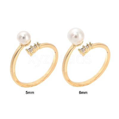 Brass Micro Pave Clear Cubic Zirconia Peg Bails Cuff Finger Ring Settings KK-T056-117G-NF-1
