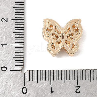 Brass Micro Pave Cubic Zirconia Beads KK-K297-34B-G01-1