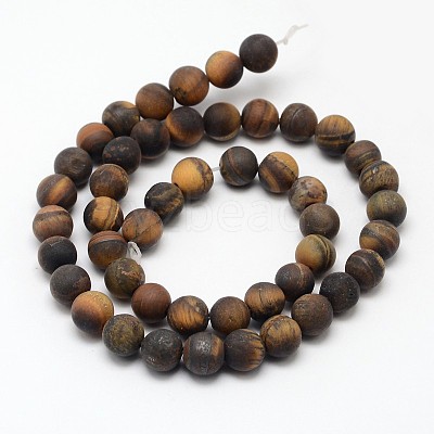 Natural Tiger Eye Beads Strands X-G-D688-8mm-1