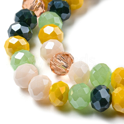 Glass Beads Strands EGLA-A034-M6mm-20-1