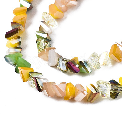 Electroplate Glass Beads Strands X-EGLA-N002-06D-1