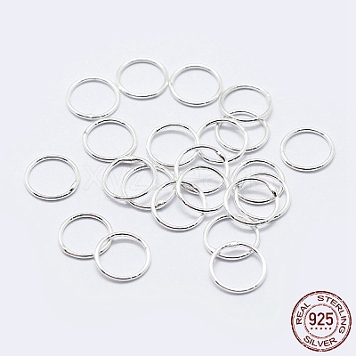 925 Sterling Silver Soldered Closed Jump Rings STER-F036-03S-0.7x3-1