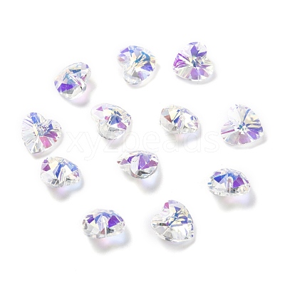 Electroplate Glass Charms G030V10mm-001GL-1