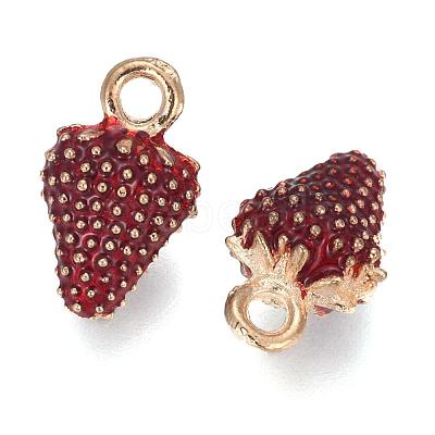 Alloy Enamel Pendants X-PALLOY-F248-062LG-1