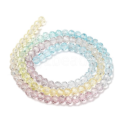 Transparent Painted Glass Beads Strands DGLA-A034-T4mm-A15-1