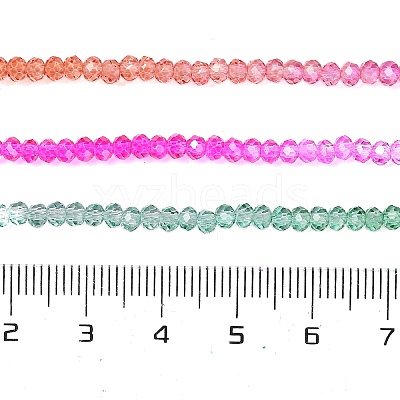 Transparent Painted Glass Beads Strands DGLA-A034-T2mm-A03-1