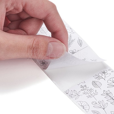 Coated Paper Sealing Stickers DIY-A018-03B-1