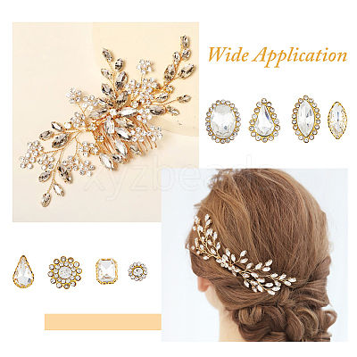 160Pcs 8 Style Sew on Rhinestone RGLA-HY0001-01-1