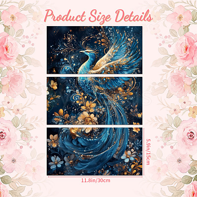 3 Sheets 3 Styles PVC Waterproof Decorative Stickers DIY-WH0404-508-1