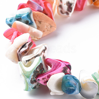 Natural Trochid Shell/Trochus Shell Bead Strands SSHEL-N034-105-A04-1