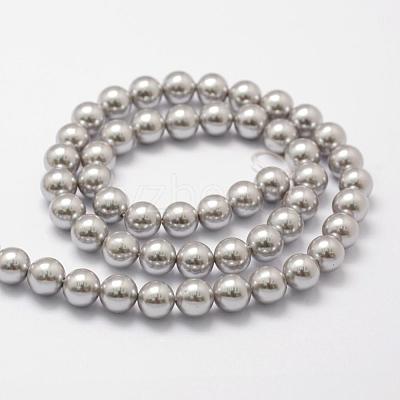Shell Pearl Beads Strands BSHE-L026-05-8mm-1