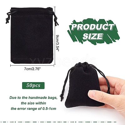 Rectangle Velvet Pouches X-TP-R002-7x9-01-1