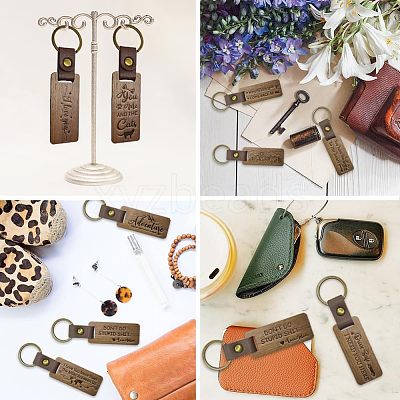 Walnut Wood Keychain KEYC-WH0044-009-1