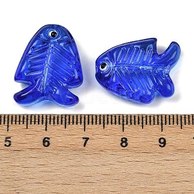 Transparent Glass Enamel Beads LAMP-U004-06N-1