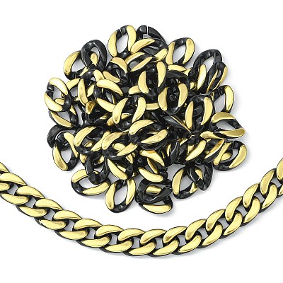 100Pcs Acrylic Linking Rings SACR-CJ0001-34-1