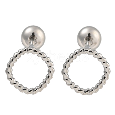 304 Stainless Steel Cartilage Earrings EJEW-B066-01H-P-1