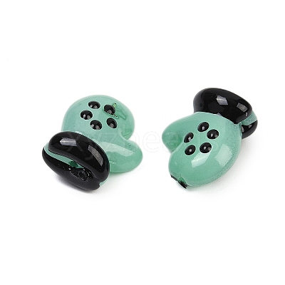 Baking Paint Glass Enamel Beads LAMP-R004-07B-1