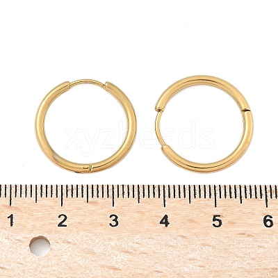 Ion Plating(IP) 304 Stainless Steel Huggie Hoop Earrings EJEW-F111A-20mm-G-1