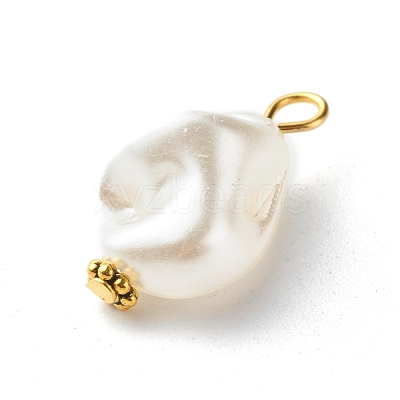 ABS Plastic Imitation Pearl Pendants PALLOY-JF00835-1