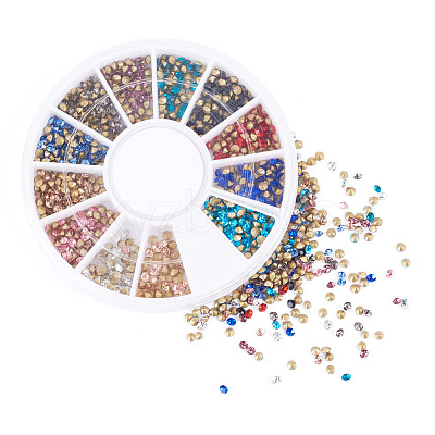Pointed Back Glass Rhinestone Cabochons RGLA-YS0001-04A-1