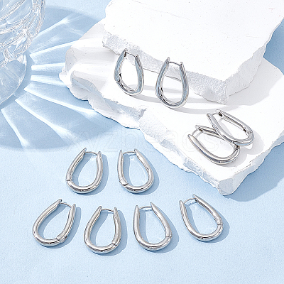6 Pairs Alloy Hoop Earrings EJEW-UN0003-22P-1