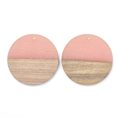 Resin & Wood Pendants RESI-T023-10-M-1