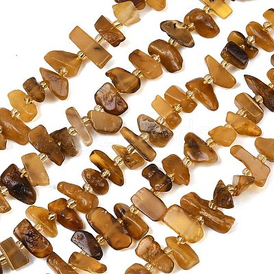 Natural Amber Beads Strands G-P619-A02-01-1