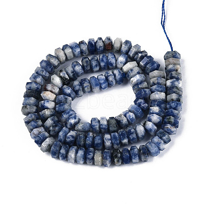 Natural Blue Spot Jasper Beads Strands G-N357-14A-04-1