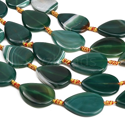 Natural Banded Agate/Striped Agate Beads Strands GG-CBAE0EB-01A-01-1