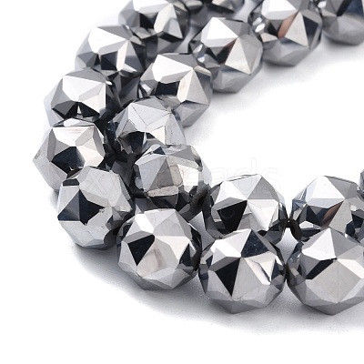 Terahertz Stone Beads Strands G-D461-17B-1