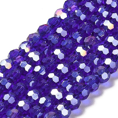 Transparent Glass Beads EGLA-A035-T6mm-B06-1