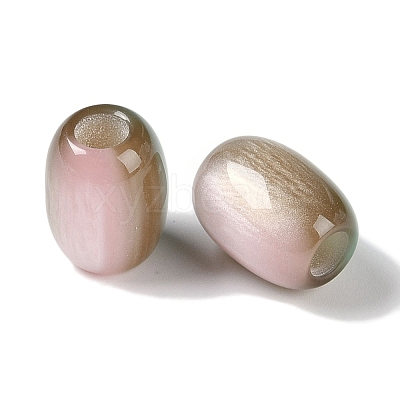 Triple Color Resin European Beads X-RESI-F055-13-1