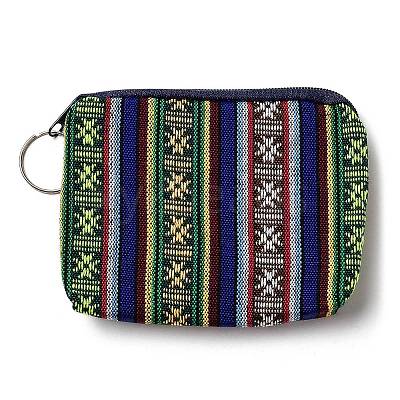 Bohemian Style Stripe Pattern Cotton Cloth Wallets ABAG-Q043-04-1