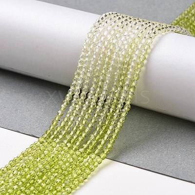 Transparent Gradient Color Glass Beads Strands GLAA-G101-2mm-13-1
