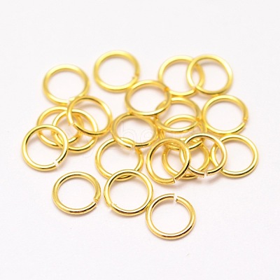 Brass Open Jump Rings KK-E711-050-4mm-G-NR-1