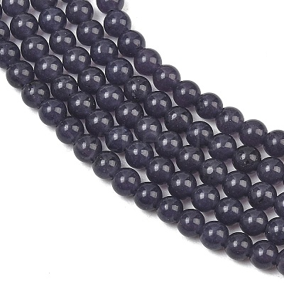 Natural Dyed White Jade Beads Strands GG-CBAEB22-B01-4mm-03-1