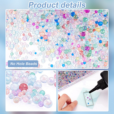 180G 6 Colors Transparent Glass Beads GLAA-PH0003-06-1