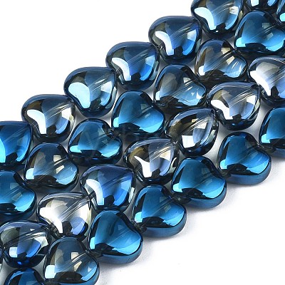 Electroplate Glass Beads Strands EGLA-S188-14-1