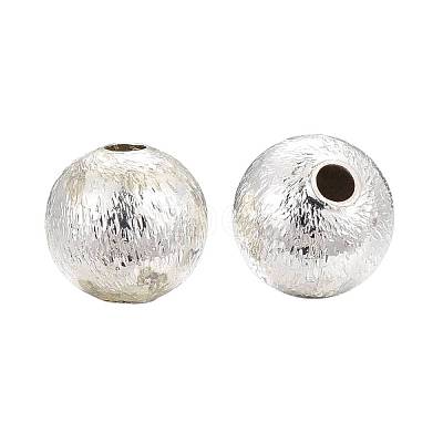 30Pcs 3 Colors Brass Textured Beads Set KK-LS0001-07-1