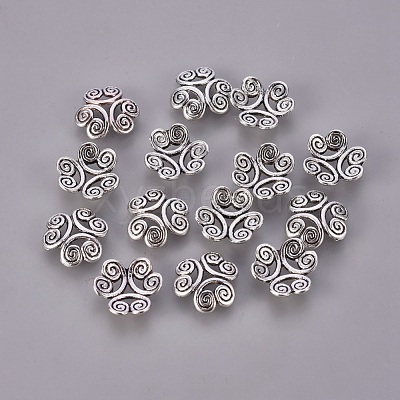 Tibetan Style Bead Caps EA483Y-NF-1