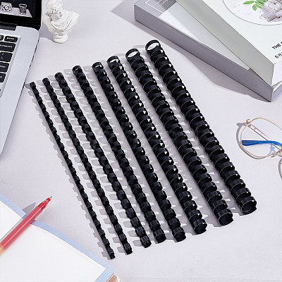 160Pcs 8 Styles Plastic Binding Combs FIND-PH0025-11-1