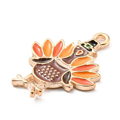 Thanksgiving Day Alloy Enamel Pendants ENAM-D060-03I-KCG-1