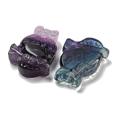 Natural Fluorite Pendants G-M417-08B-1