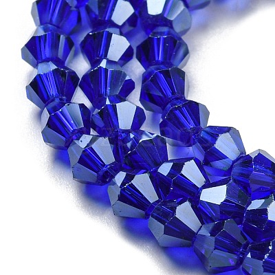 Transparent Electroplate Glass Beads Strands LS-GLAA-F029-2mm-C06-1