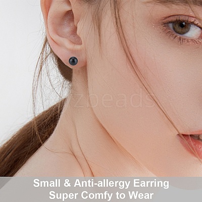 500Pcs Eco-Friendly Plastic Stud Earring Findings KY-SP0001-01B-1