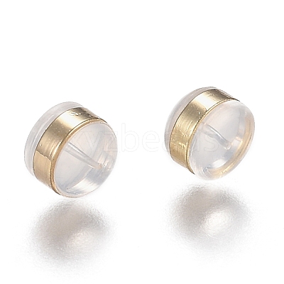 Brass Rings Silicone Ear Nuts SIL-N003-03LG-1
